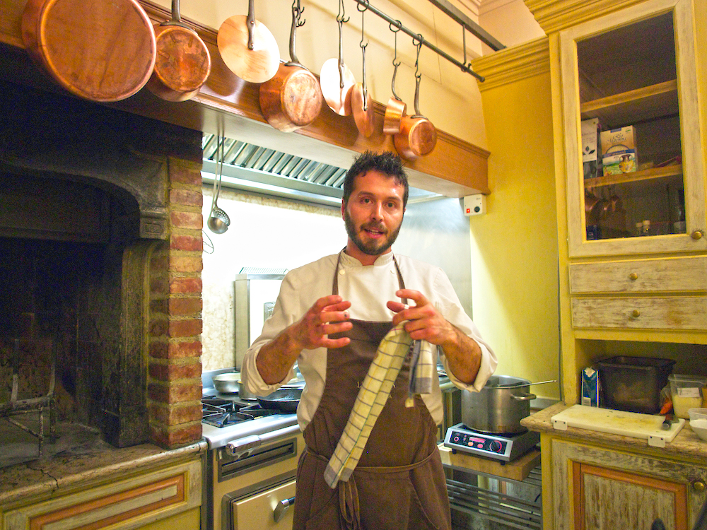 chef Alessandro Battisti, gourmet Tuscan cuisine, 