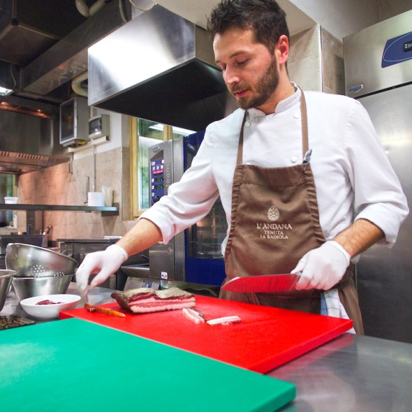 chef Alessandro Battisti, Italian cuisine