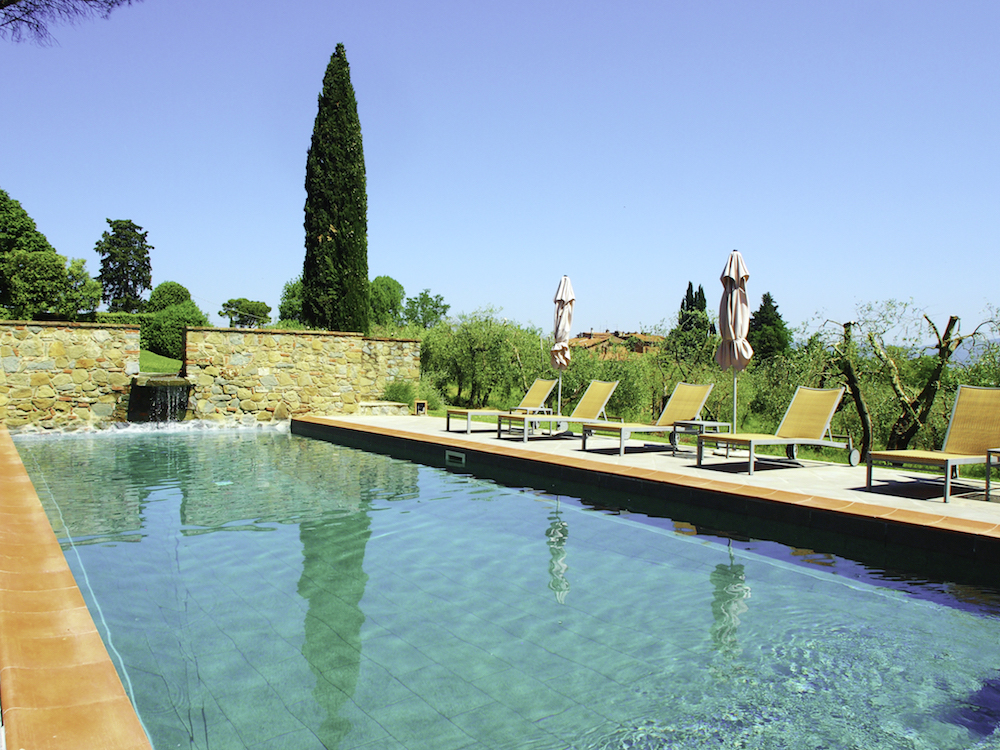 swimming pool in Tuscany, Villa Fontelunga