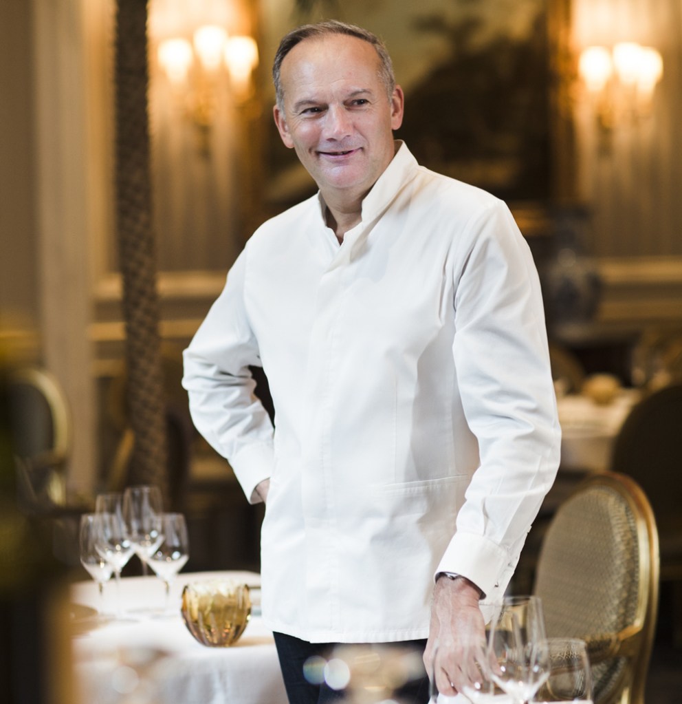 Christian le Squer chef of Cinq restaurant Paris